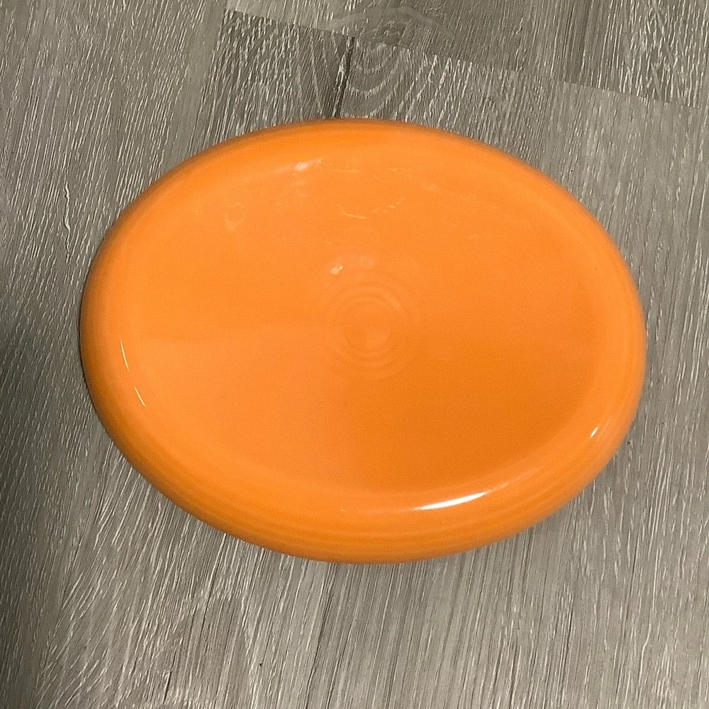 Fiesta Tangerine Colored Soap Dish Spoon Rest